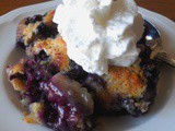 Quick blueberry cobbler