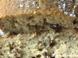 Raisin pecan loaf cake