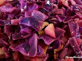 Red cabbage apple skillet