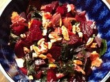 Roasted Beets and Sauteed Beet Greens