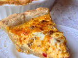 Sausage and pimento cheese quiche