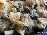 Sausage sauerkraut casserole
