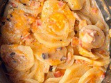 Slow cooker ham and potatoes