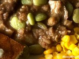 Slow cooker stew meat and limas