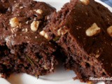 Sour cream zucchini brownies