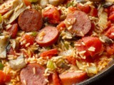 Spanish rice and smoked sausage