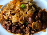 Spicy frito chili pie