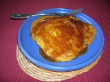 Spicy Pumpkin Pancakes with Cinnamon Syrup