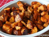 Spicy roasted sweet potatoes