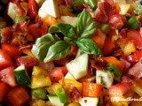 Tomato zucchini salad