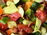 Tomato zucchini salad