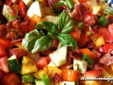 Tomato zucchini salad