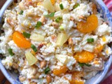 Tropical rice peanut salad