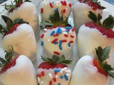 White Chocolate Strawberries and Pretzels