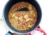 Bihari Aloo Chana: Potato and Black Chickpea Curry