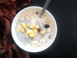 Dried Cranberry Banana Chia Pudding