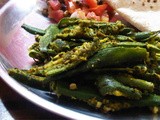 Okra with Ginger, Coriander, Sesame Seeds and Olive Oil