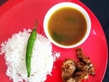 Osaman: Moong Bean Stock With Curry Leaves, Ginger and Garam Masala Tadka