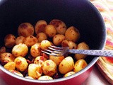 Pan-Fried Baby Potatoes with Sundried Tomato Dressing