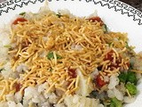 Poha with Peas, Carrots and Spring Onions