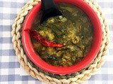 Poi Saag Toor Dal: Basale Leaves and Yellow Lentils