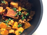 Pumpkin Kala Chana, Bengali Style