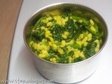 Sautéed Spinach with Moong Dal