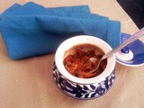 Tomato Pickle with Garlic and Curry Leaves