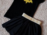 Using Freezer Paper to make a Batgirl or Batman Shirt
