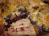 Purple Potato and Blue Cheese Gratin