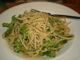 Whole Wheat Spaghetti with Lemon Arugula and Pistachios