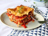 Aubergine and Red Pepper Lasagne | Vegan Recipe from Tesco (ad)