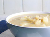 Cheesy Leek & Potato Soup | Vegan