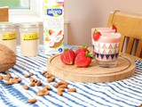 Coconut, Almond & Strawberry Superfood Milkshake | Vegan
