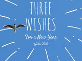 Hello 2016: Three Wishes for a New Year