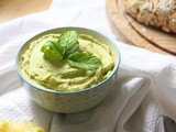 Mint & Avocado Hummus Recipe | Vegan