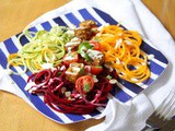 Spiralised Salad with Sichuan Spiced Tofu | Vegan
