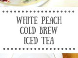 White Peach Cold Brew Iced Tea (& An Adagio Teas Giveaway)