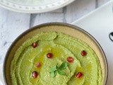 Avocado basil hummus | Pesto hummus