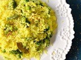 Broccoli saffron rice