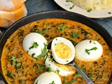 Creamy egg curry with methi leaves | Methi anda curry