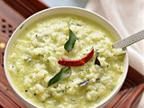 Curd rice with cucumber – Rice cooked with yoghurt, milk and Indian spices