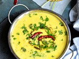 Dahi aloo (no onion garlic recipe)- Chunky potato yogurt soup