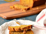 Pumpkin banana walnut bread