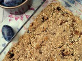 Δαμάσκηνα με ψιχουλιαστή ζύμη (crumble) – Plum crumble