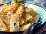 Ριγκατόνι με κρεμώδη σάλτσα από κουνουπίδι-Rigatoni with creamy cauliflower sauce (alfredo)