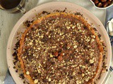 Vegan chocolate hazelnut tart