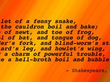 A Halloween Recipe from Shakespeare