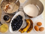 Banana Blueberry Streusel Muffins