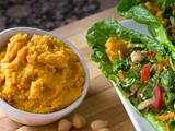 Curry Carrot Chickpea Hummus Recipe [secret ingredient]